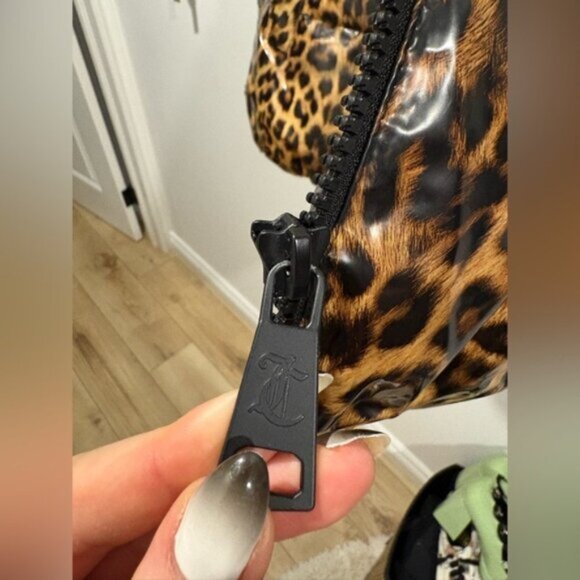 Juicy Couture BLACK LABEL Leopard Print Puffer Jacket - Picture 6 of 14